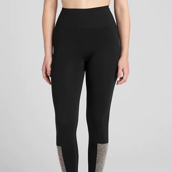 Gap GFast Mid Rise Seamless 7/8 Leggings XS Black - Picture 1 of 5